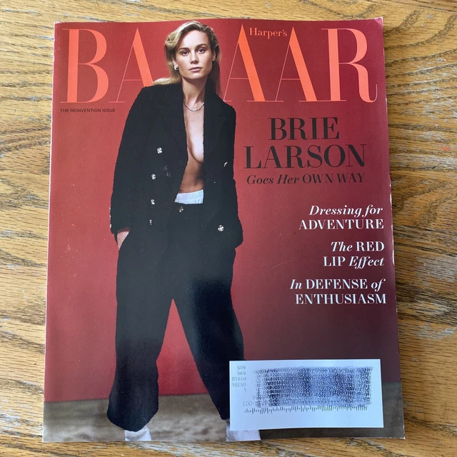 BRIE LARSON HARPER'S BAZAAR magazine April 2023 The Reinvention Issue