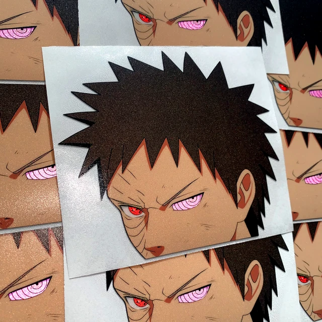 OBITO REFLECTIVE ANIME Peeker Sticker Naruto Shippuden Car Decal £9.55 ...