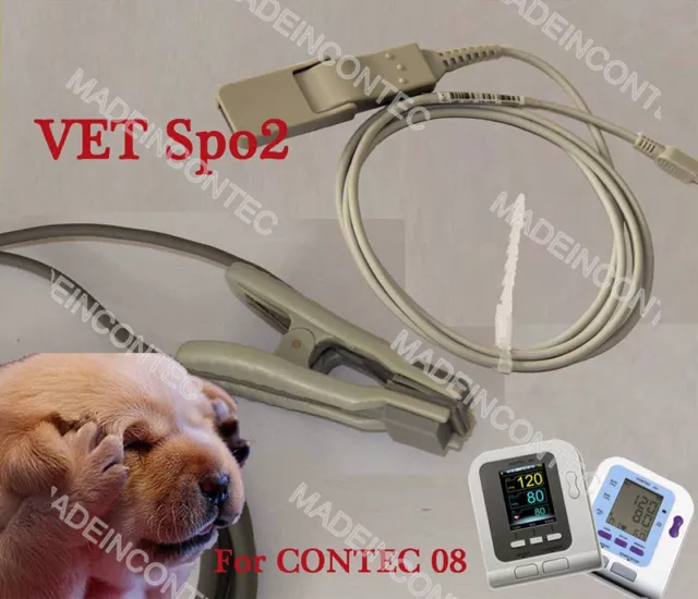 10P Vet Spo2 Probe for CONTEC Blood Pressure Monitor 08A/08C