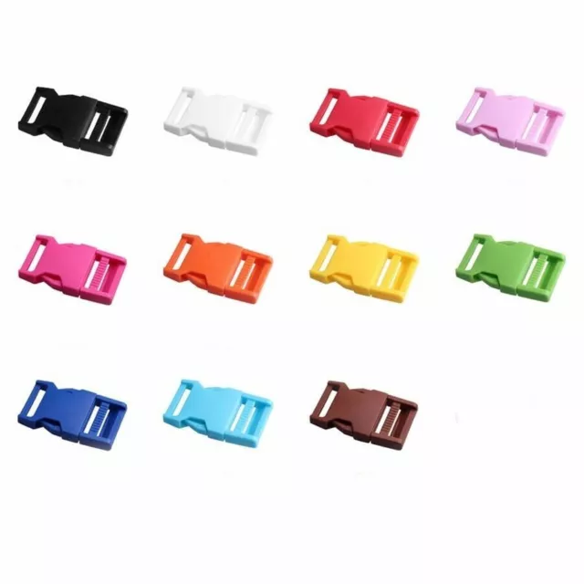 10 X Plastic Buckle for Webbing Strap Bag Fastener Side Release Clasp Clip 25mm