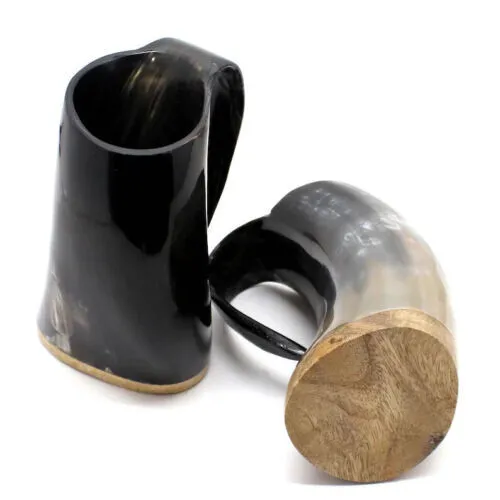Viking Horn Mug -100% Authentic Beer Horn Tankard. Leak Proof & Smell Proof Non