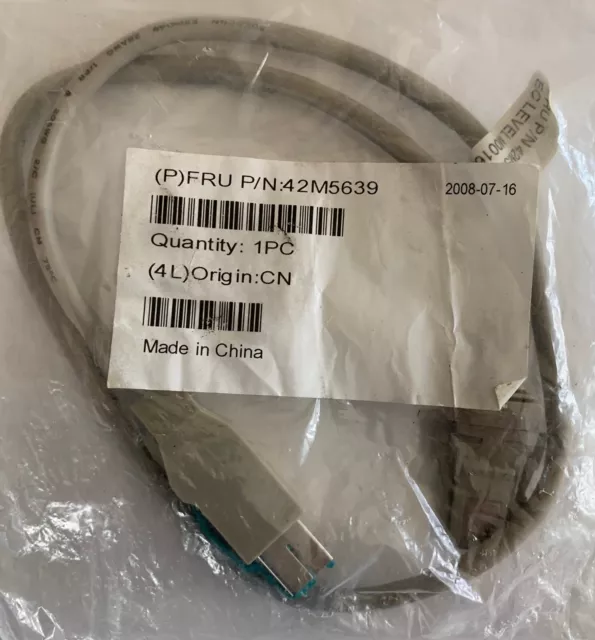 IBM 42M5639 12V Powered USB Keyboard #5 Cable 2FT