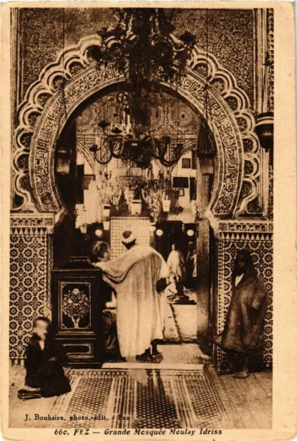 CPA AK MAROC FEZ - Grande Mosquée MOULAY IDRISS (219838)