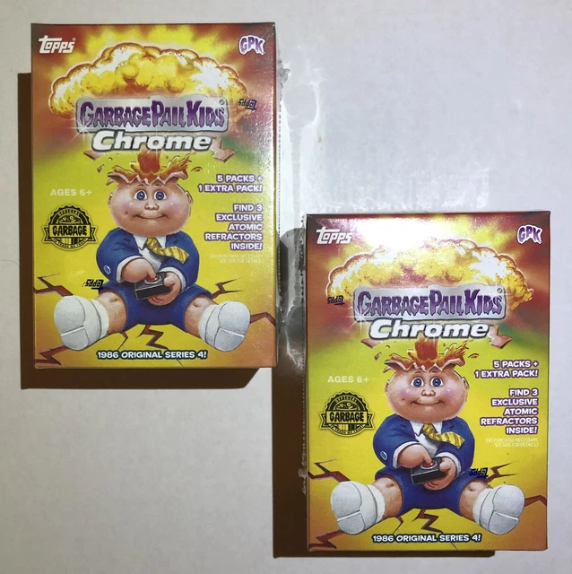 Two (2) 2021 Topps Chrome 4 Garbage Pail Kids GPK Factory Sealed Blaster Boxes