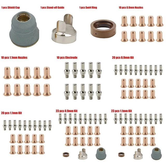 Reliable Plasma Torch Consumable Kit for PrimeWeld CUT60 Plasma Cutting Machine