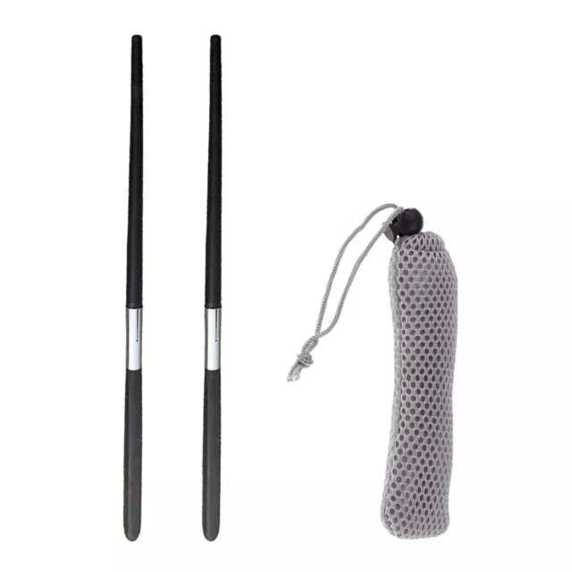 Portable Travel Ebony Wood Chinese Chopsticks with Pouch for Outdoor Picnic