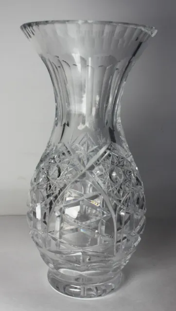 Vintage American Brilliant Cut Glass Crystal Vase Abp 2