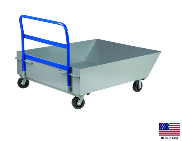 HOPPER TRUCK Portable - Industrial - Low Profile - 2/3 Cubic Yard, 2000 Lb Cap
