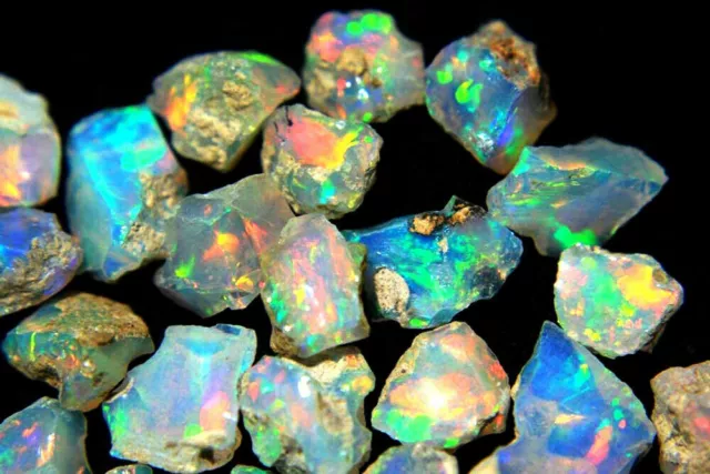 Lot de pierres précieuses en vrac opale éthiopienne naturelle de qualité...