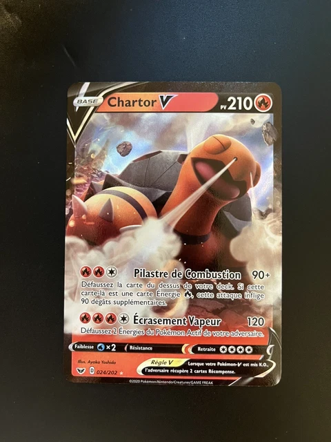 Chartor CARTE POKÉMON CHARTOR V 024/202 - Epée et Bouclier EB01 FR EUR 1,00 ...