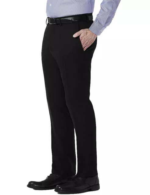 Kenneth Cole Reaction Mens Slim-Fit Stretch Dress Pants Black Size 34x34 2