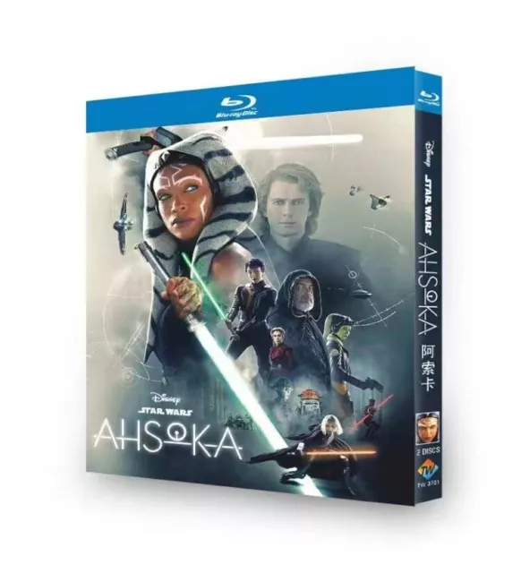 AHSOKA (2023)：TV SERIES 2 Disc All Region Blu-ray BD New and