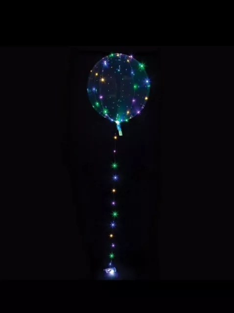 Leuchtballons mit LED Lichtkette Party Zubehör 2er-Pack