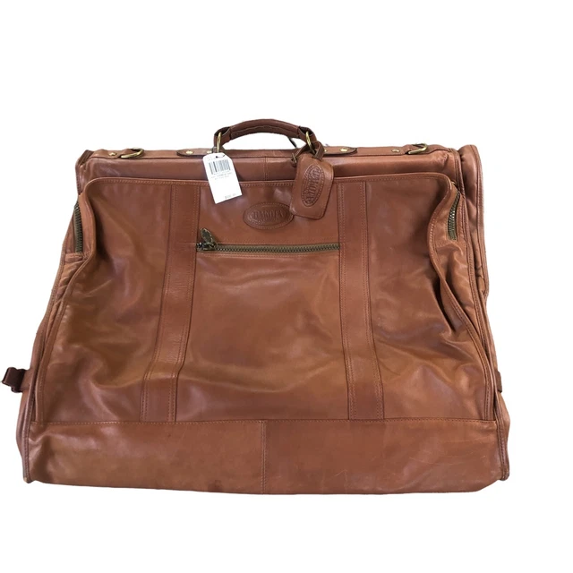 Dakota Leather Tumi Bi Fold Carry on 40” Garment Bag with Pockets NWT