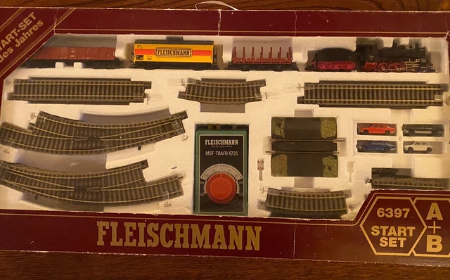 Fleischmann HOゲージ　スターターセット6397 FLEISCHMANN 6397 STARTER SET A+B STEAM LOCOMOTIVE HO Gauge