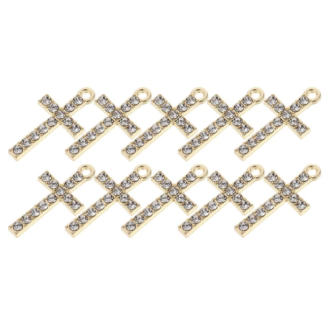 Cross Charms for DIY Bracelet 10 stücke diy zubehör legierung kreuz anhänger arm