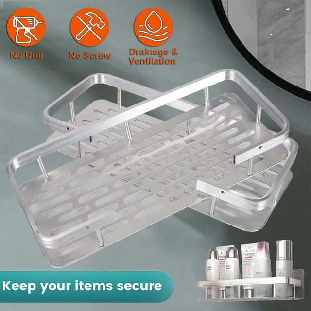 RIPIANO DOCCIA ACCIAIO inox pendente scaffale doccia cesto doccia senza