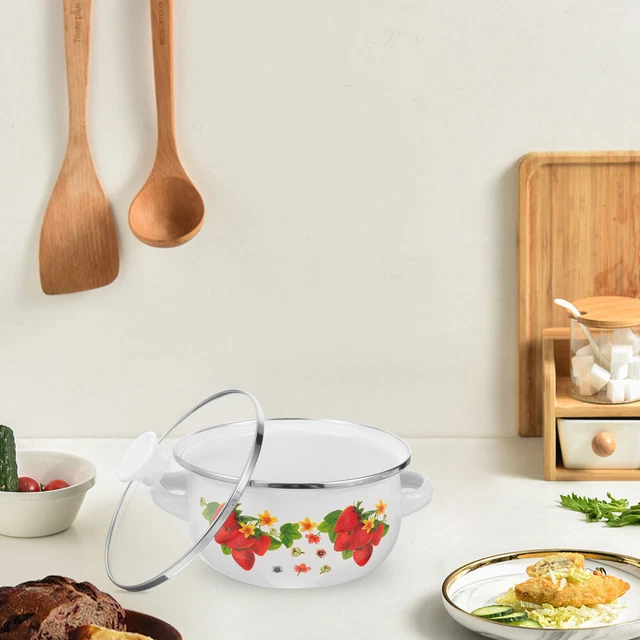 3 ollas pequeñas, olla de sopa, olla de cocina, olla apilable,
