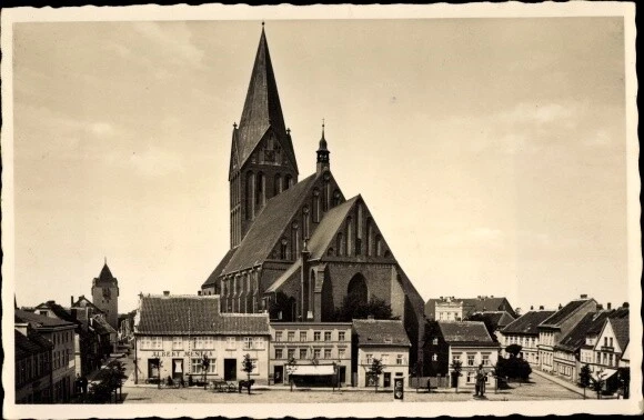 Ak Barth in Mecklenburg Vorpommern, St. Marienkirche - 2961075