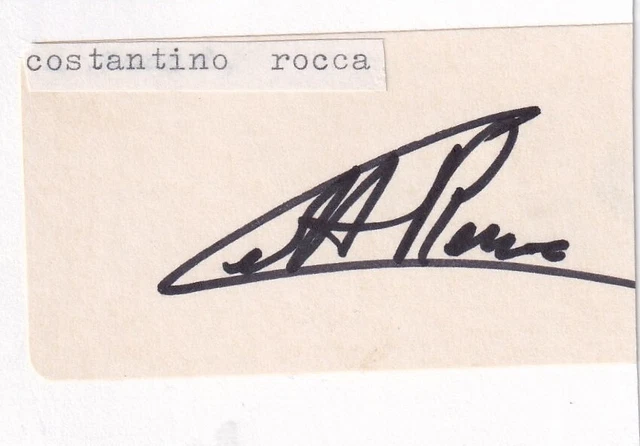 Constantino Rocca - European Tour Golfer Signed Address Label (Laid onto card)