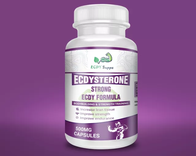 STRONGEST Ecdysterone - 60x500mg Capsules (ECDY Supplements)