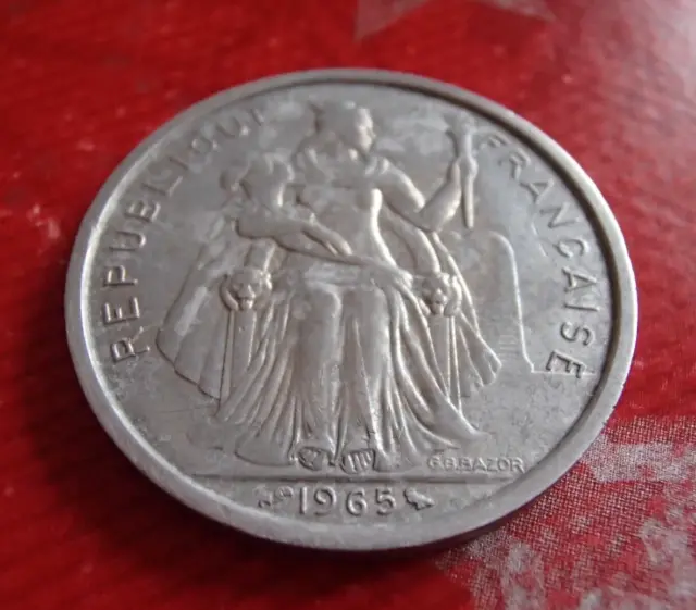 PIECE MONNAIE POLYNESIE FRANCAISE - 5 Francs de 1965