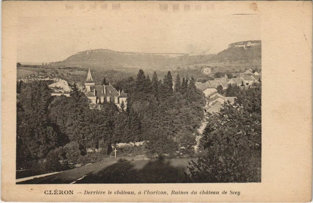 CPA CLERON Derriere le Chateau - L'Horizon Ruines du Chateau de Scey (1115494)