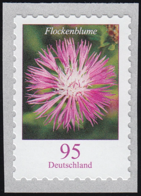 3483 Flockenblume 95 Cent sk mit GERADER Nummer **