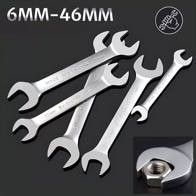 Double Open Ended Universal Spanner/Wrench Set 6mm-46mm High Carbon Steel Wrench