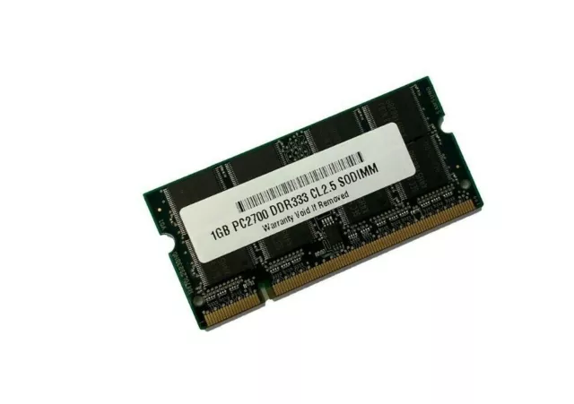 1GB PC2700 SODIMM for Averatec 3700 4100 4200 5400 6100 6200 7100 Laptop Memory