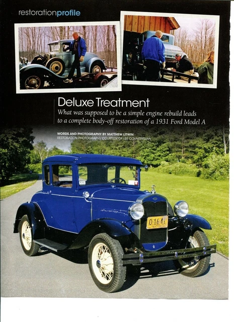 1931 FORD MODEL A COUPE RESTORATION 6 PG COLOR Article