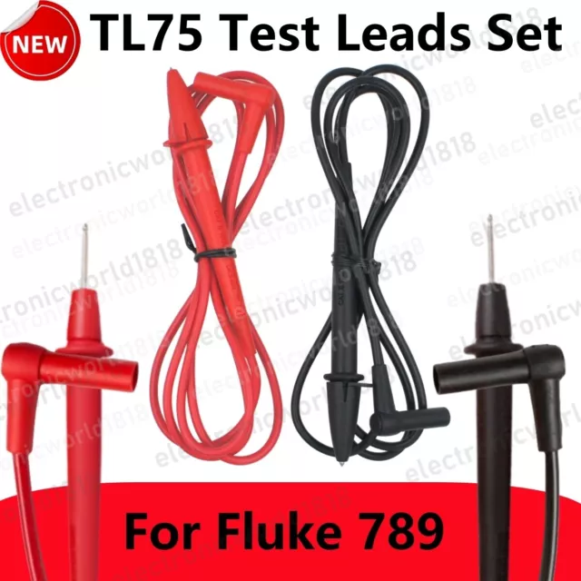 TL75 Hard Point Test Lead Set Meter Probe For Fluke 789 ProcessMeter Multimeter