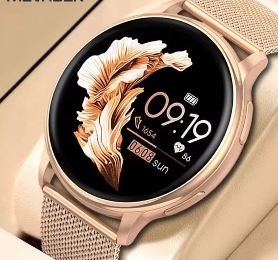 Smart Women's Watch – Heart Rate & Bluetooth Call