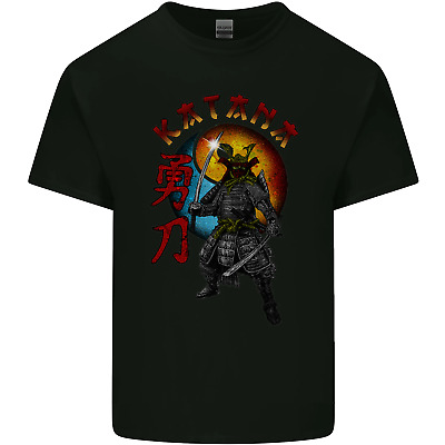 Kanata Guerriero Giapponese Samurai MMA Da Uomo Cotone T-Shirt Tee Top
