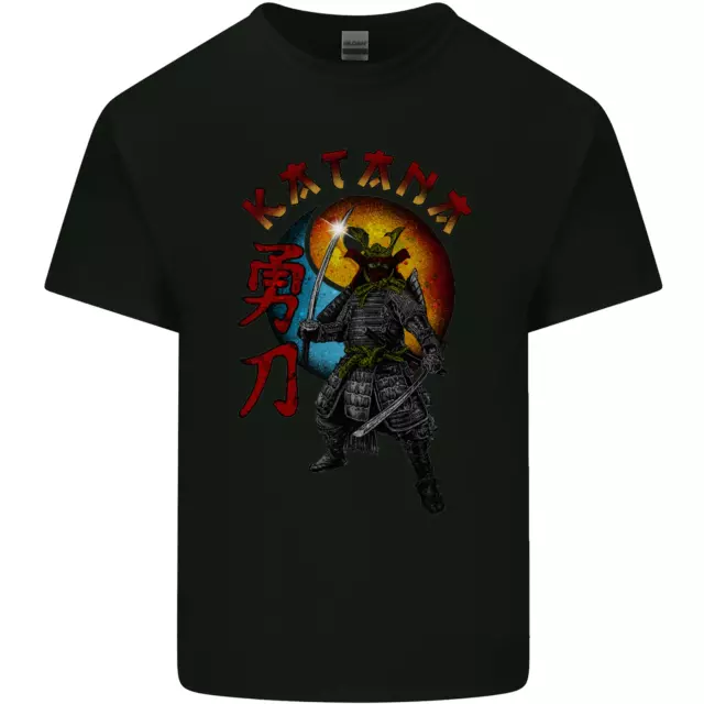 Kanata Japanese Warrior Samurai MMA Mens Cotton T-Shirt Tee Top