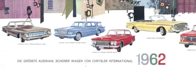Chrysler Prospekt 1962 D brochure Plymouth Fury Valiant Dodge Lancer Imperial 3