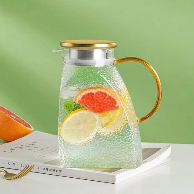 Cabilock Brocca per Acqua con Coperchio in Plastica Bollitore per