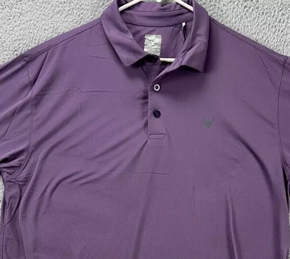 Callaway Shirt Mens 2XL Opti-Dri Purple Golf Polo Swing Tech Logo Rugby NEW Q5