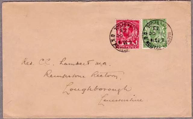 1933 Kgv Cover With Maghull Station So Liverpool Cancels