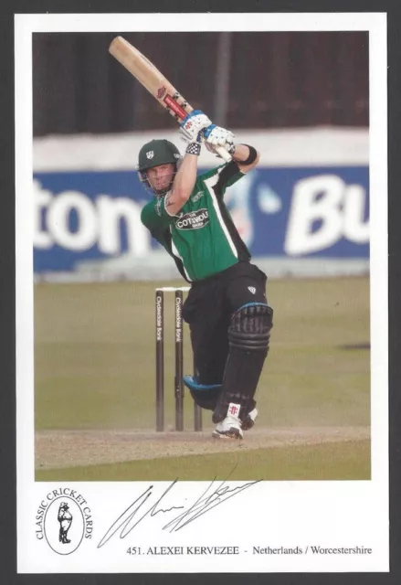 AOP Classic Cricket Card signed ALEXEI KERVEZEE NETHERLANDS