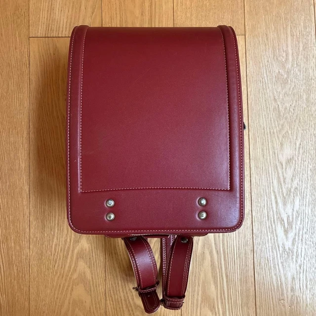 Cartable Ancien En Cuir Années 50 – Sac écolier Vintage Ethnique, Fermeture, Origine France, Bon état