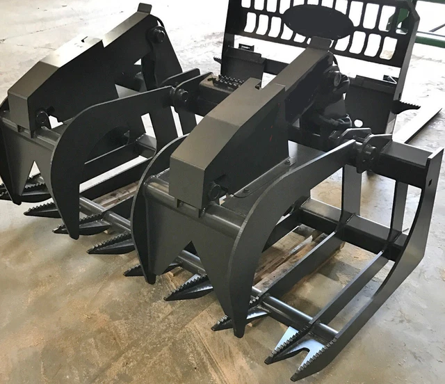 New X Series Skid Steer Root/Brush/Log Grapple Quick Attach 60",66",72",80",84"