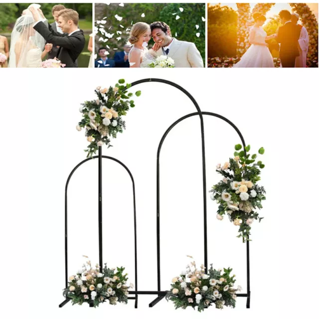 Wedding Arch Prop Backdrop Frame Wedding Guest Book Flower Stand Holder Rack AU