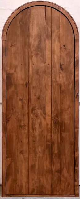 Rustic alder arched door solid wood storybook castle winery plank U CHOOSE SIZE 2