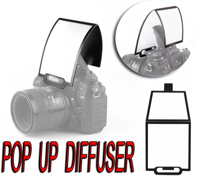 Diffuser Flash Pop Up Bounce Reflector Adatto A Canon Eos 60D 600D 1100D 550D M5