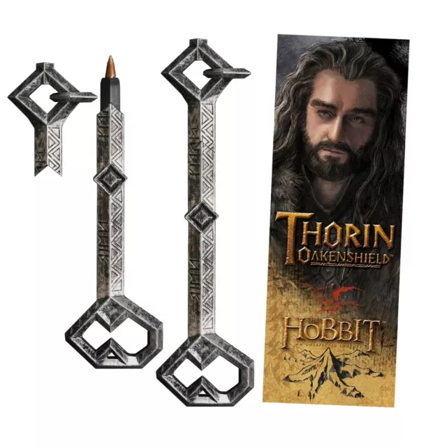 Official The Hobbit Thorin Key Pen And Lenticular Bookmark