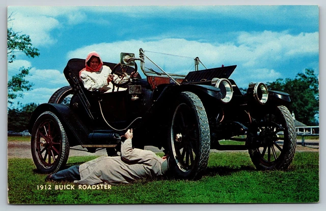 VINTAGE AUTOMOBILE CAR Postcard - 1912 Buick Roadster $5.00 - PicClick