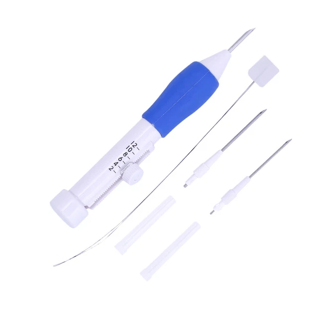 1 pieza Pluma de bordado Pluma de bordado Pluma perforadora Hilos Costura a mano