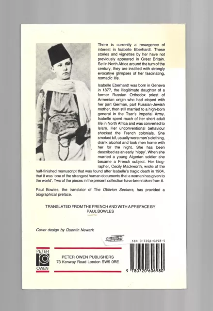 The Oblivion Seekers by Isabelle Eberhardt (Peter Owen Paperback 1988) 2