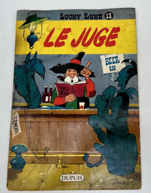 Lucky Luke 13 - Le Juge - EO Dupuis 1959 - Etat Moyen